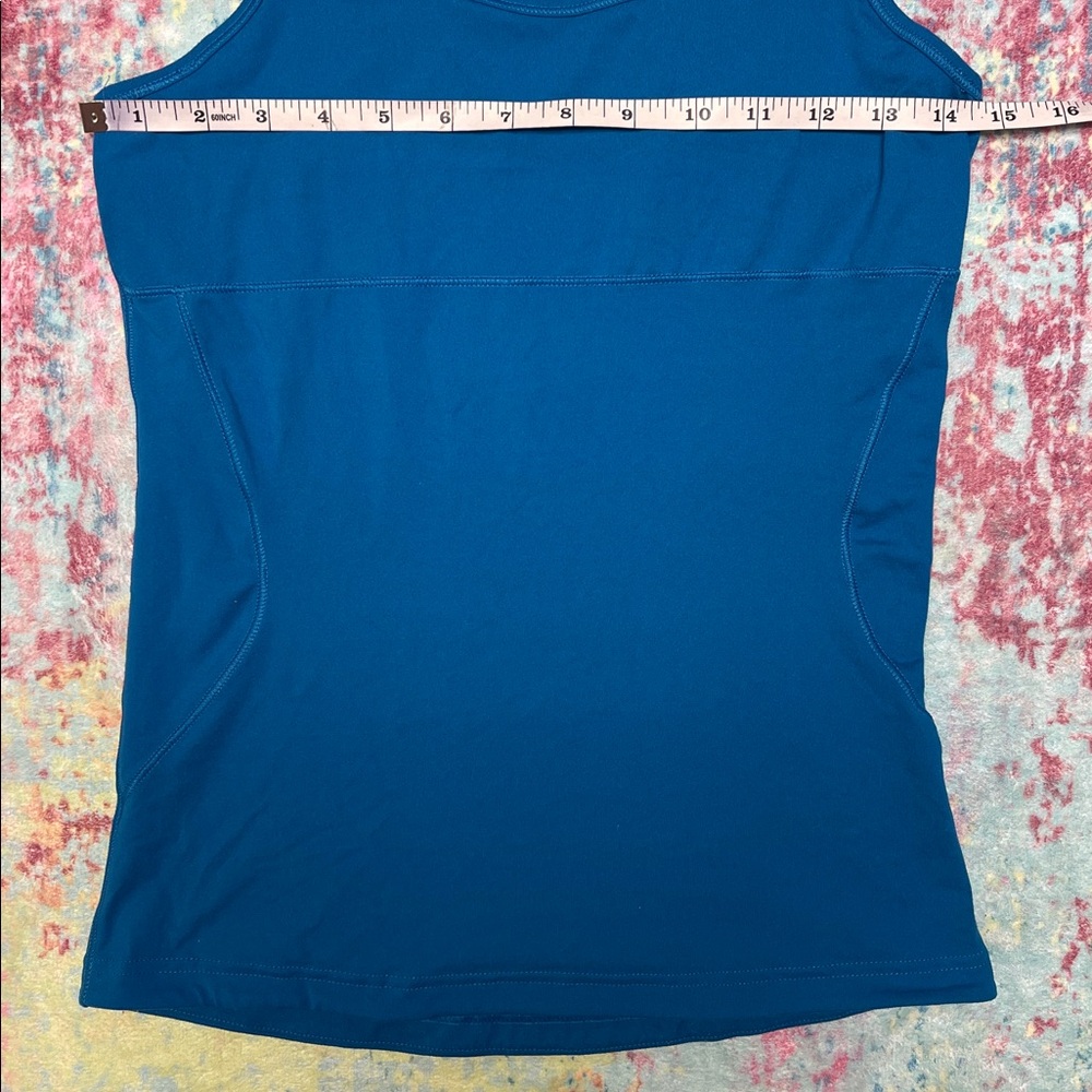 adidas Blue Racerback Athletic Tank Top - Picture 3 of 6